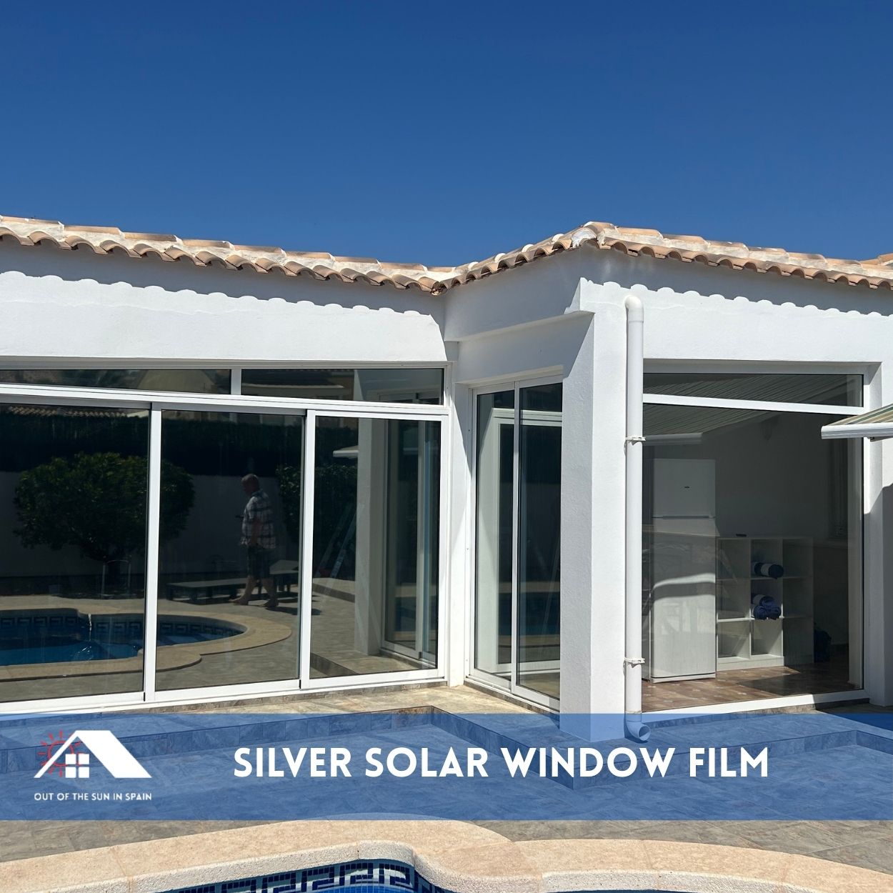 Silver solar window film in spain