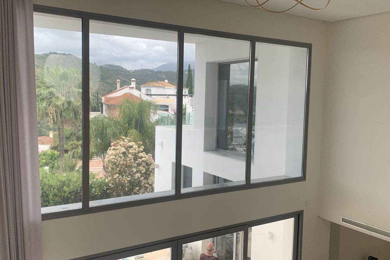 Benahavis, Malaga titanium window film installation