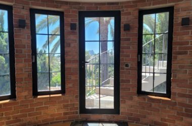 Titanium solar window film, interior installed
