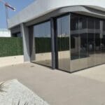 Titanium solar window film, exterior installed