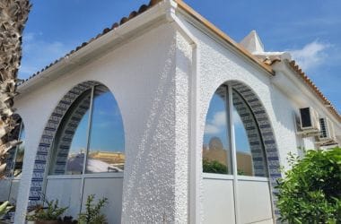 Silver reflective solar window film interior installed in Alicante province and the Costa Blanca