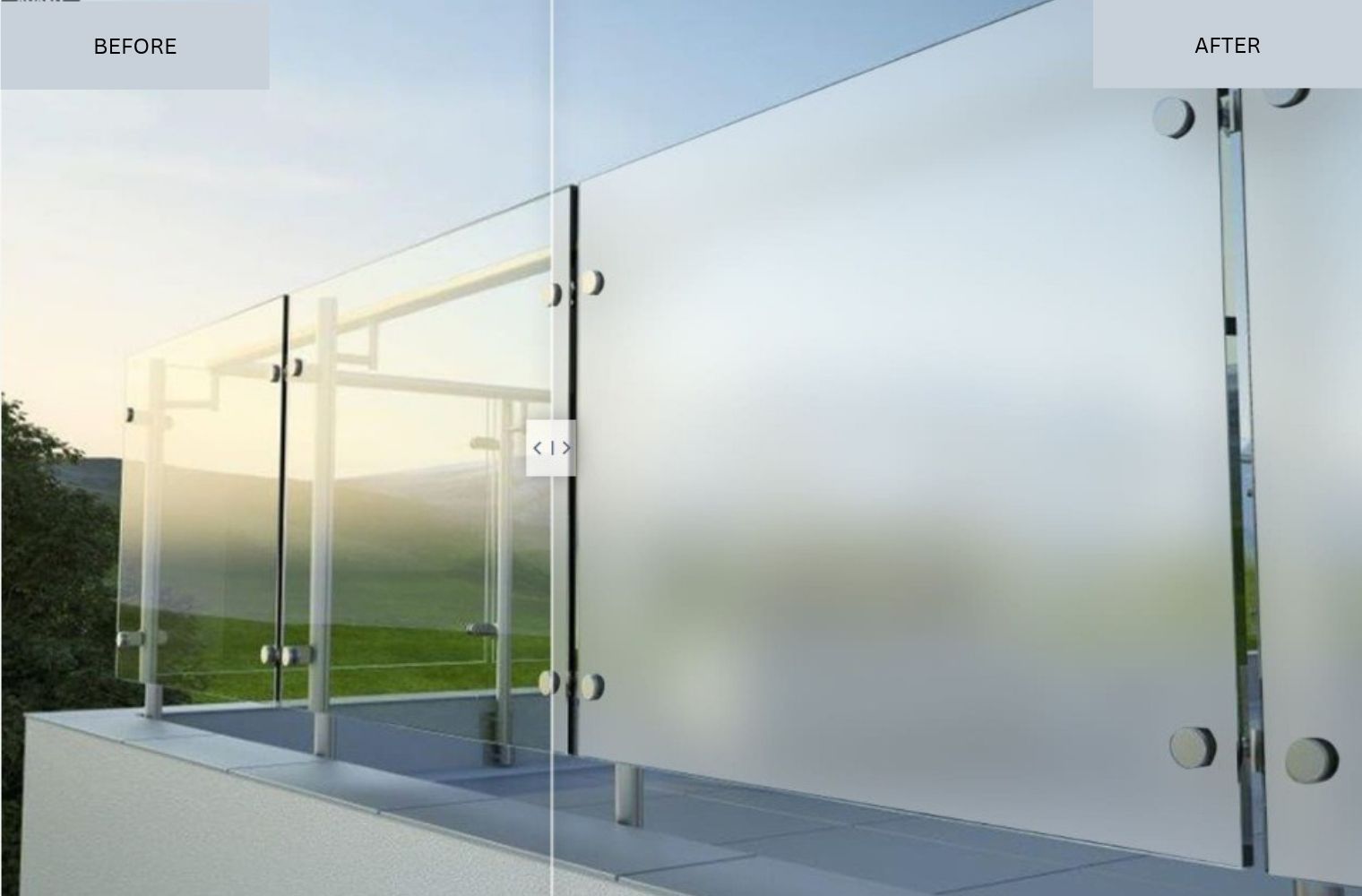 Privacy Film for Glazed Balconies & Terraces